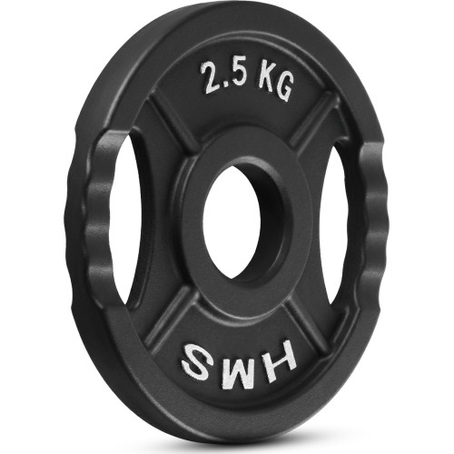 Talerz obciążeniowy żeliwny HMS TOD 51 mm olimpijski do treningu siłowego - 2,5kg