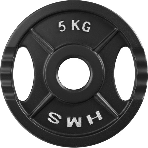 Talerz obciążeniowy żeliwny HMS TOD 51 mm olimpijski do treningu siłowego - 5 kg