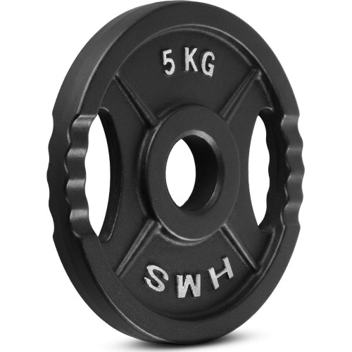 Talerz obciążeniowy żeliwny HMS TOD 51 mm olimpijski do treningu siłowego - 5 kg
