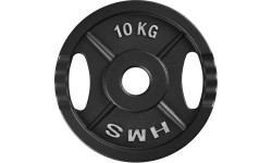 Talerz obciążeniowy żeliwny HMS TOD 51 mm olimpijski do treningu siłowego - 10 kg