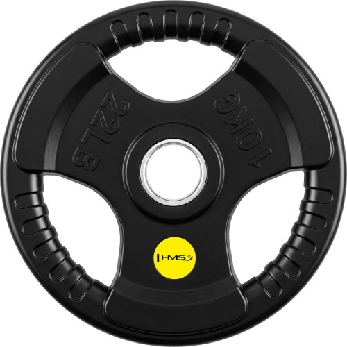 Talerz obciążeniowy żeliwny HMS TOD 51 mm olimpijski do treningu siłowego - 10 kg