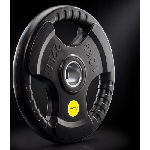 Talerz obciążeniowy żeliwny HMS TOD 51 mm olimpijski do treningu siłowego - 10 kg