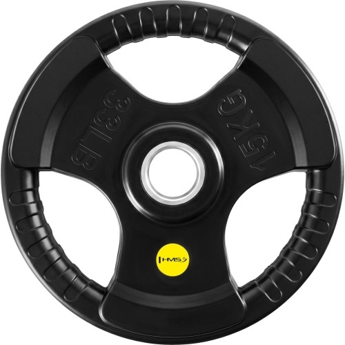 Talerz obciążeniowy żeliwny HMS TOD 51 mm olimpijski do treningu siłowego - 15 kg