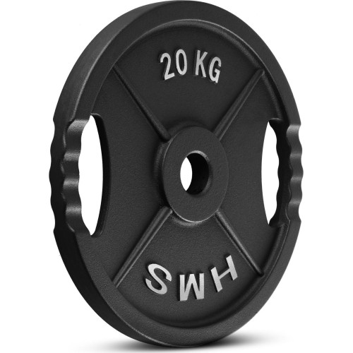Talerz obciążeniowy żeliwny HMS TOD 51 mm olimpijski do treningu siłowego - 20 kg