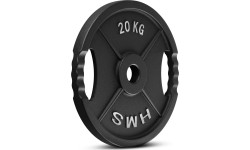 Talerz obciążeniowy żeliwny HMS TOD 51 mm olimpijski do treningu siłowego - 20 kg