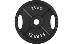 Talerz obciążeniowy żeliwny HMS TOD 51 mm olimpijski do treningu siłowego - 25 kg