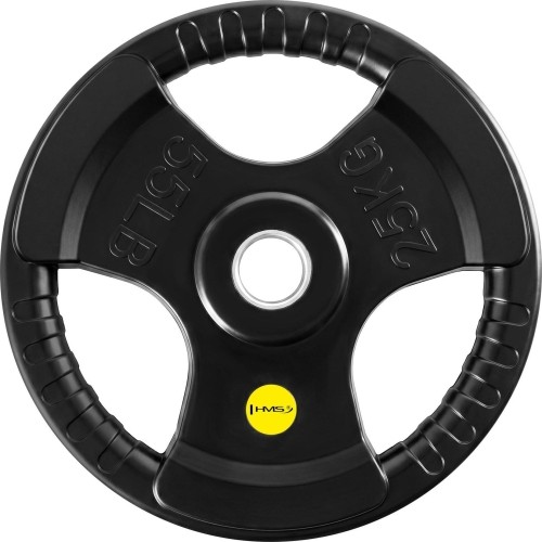 Talerz obciążeniowy żeliwny HMS TOD 51 mm olimpijski do treningu siłowego - 25 kg