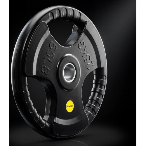 Talerz obciążeniowy żeliwny HMS TOD 51 mm olimpijski do treningu siłowego - 25 kg