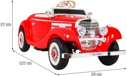 Pojazd elektryczny dla dzieci Mercedes Benz Retro Type 540A, czerwony
