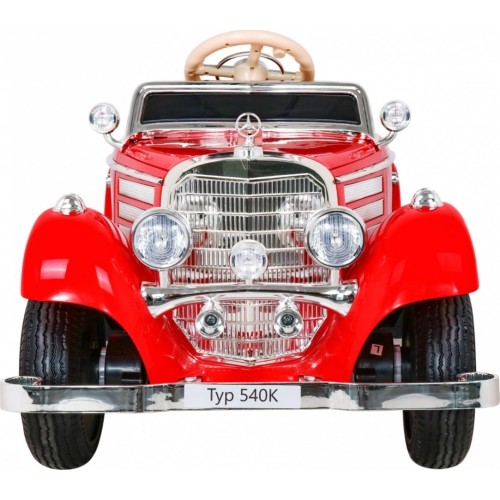 Pojazd elektryczny dla dzieci Mercedes Benz Retro Type 540A, czerwony