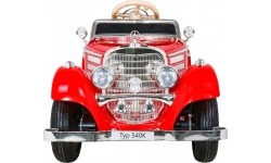 Pojazd elektryczny dla dzieci Mercedes Benz Retro Type 540A, czerwony