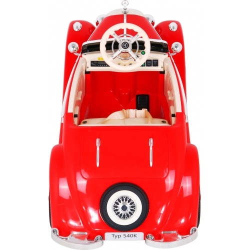Pojazd elektryczny dla dzieci Mercedes Benz Retro Type 540A, czerwony