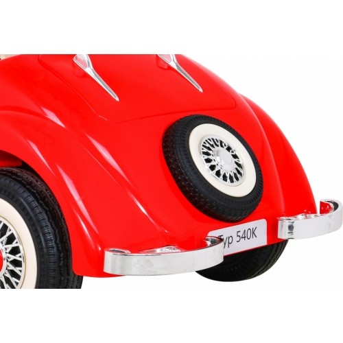 Pojazd elektryczny dla dzieci Mercedes Benz Retro Type 540A, czerwony