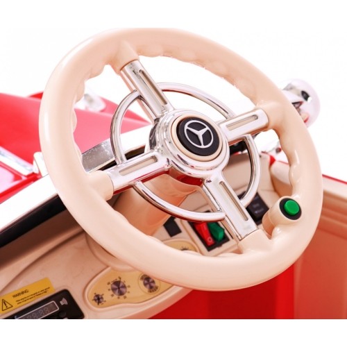 Pojazd elektryczny dla dzieci Mercedes Benz Retro Type 540A, czerwony