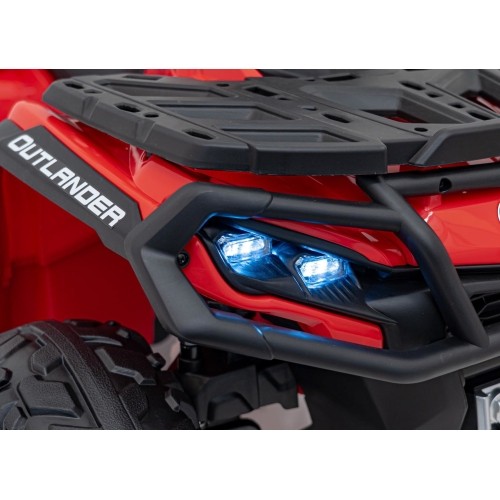 Quad Can Am Outlander ATV ze zdalnym sterowaniem, czerwony