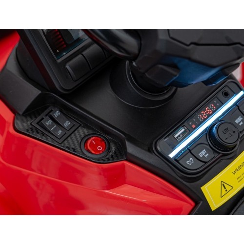 Quad Can Am Outlander ATV ze zdalnym sterowaniem, czerwony
