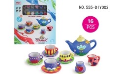 Ceramiczny zestaw do herbaty do malowania