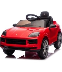 Pojazd elektryczny Porsche Cayenne, czerwony
