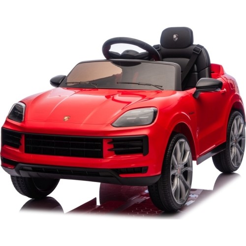 Pojazd elektryczny Porsche Cayenne, czerwony