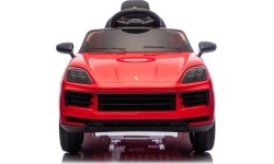 Pojazd elektryczny Porsche Cayenne, czerwony