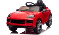 Pojazd elektryczny Porsche Cayenne, czerwony