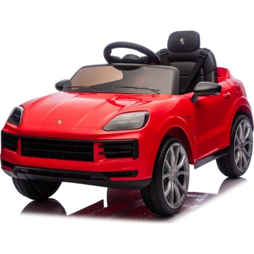 Pojazd elektryczny Porsche Cayenne, czerwony