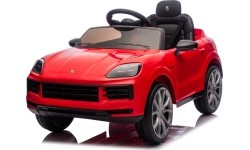 Pojazd elektryczny Porsche Cayenne, czerwony