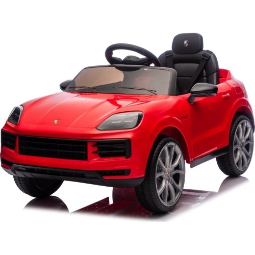 Pojazd elektryczny Porsche Cayenne, czerwony
