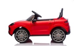 Pojazd elektryczny Porsche Cayenne, czerwony