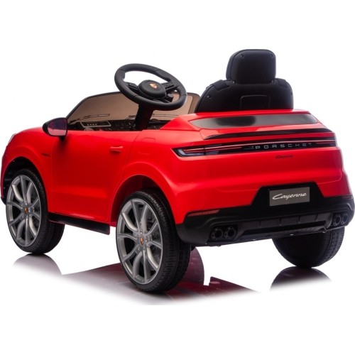 Pojazd elektryczny Porsche Cayenne, czerwony
