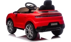 Pojazd elektryczny Porsche Cayenne, czerwony