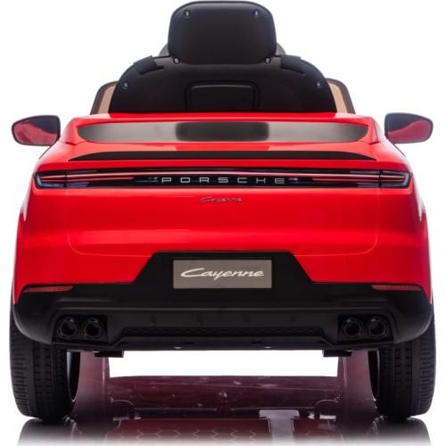Pojazd elektryczny Porsche Cayenne, czerwony