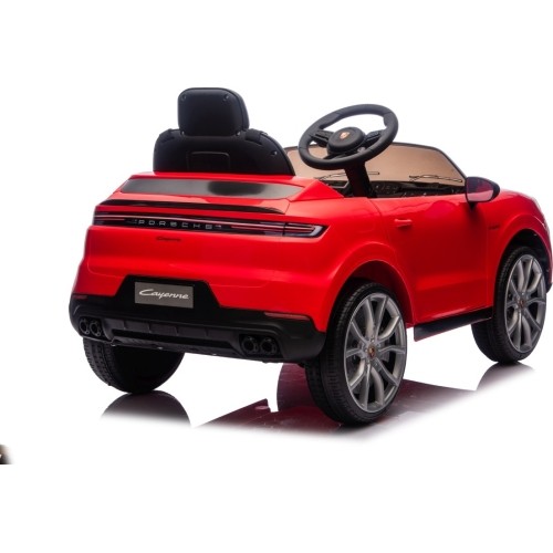 Pojazd elektryczny Porsche Cayenne, czerwony