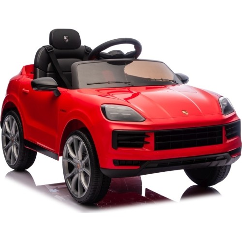 Pojazd elektryczny Porsche Cayenne, czerwony