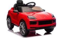 Pojazd elektryczny Porsche Cayenne, czerwony