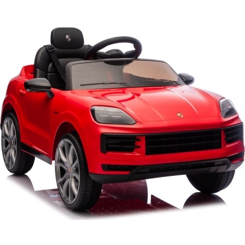 Pojazd elektryczny Porsche Cayenne, czerwony