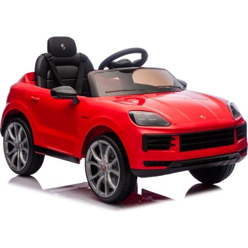 Pojazd elektryczny Porsche Cayenne, czerwony