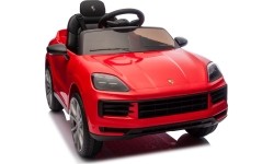 Pojazd elektryczny Porsche Cayenne, czerwony