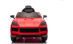 Pojazd elektryczny Porsche Cayenne, czerwony