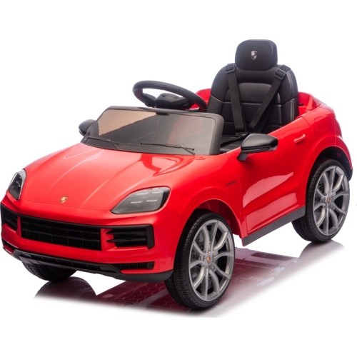 Pojazd elektryczny Porsche Cayenne, czerwony