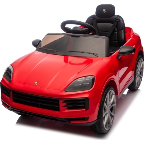 Pojazd elektryczny Porsche Cayenne, czerwony