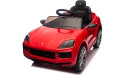 Pojazd elektryczny Porsche Cayenne, czerwony