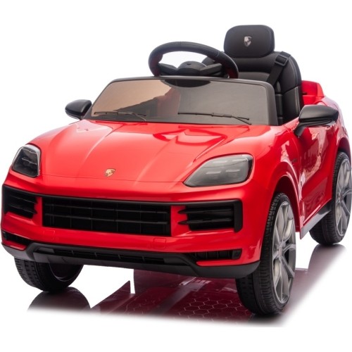 Pojazd elektryczny Porsche Cayenne, czerwony