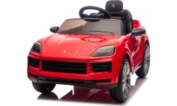 Pojazd elektryczny Porsche Cayenne, czerwony