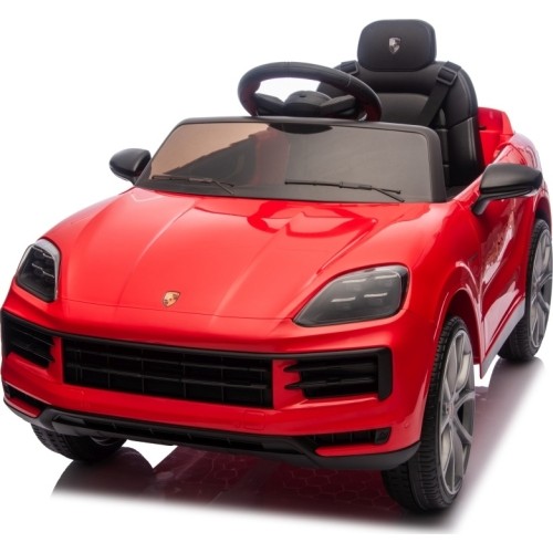 Pojazd elektryczny Porsche Cayenne, czerwony