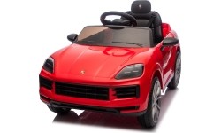 Pojazd elektryczny Porsche Cayenne, czerwony