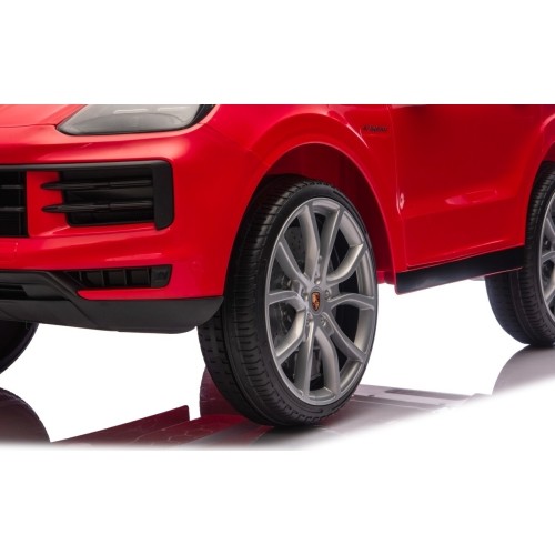 Pojazd elektryczny Porsche Cayenne, czerwony