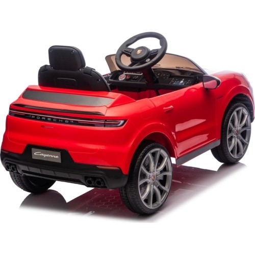 Pojazd elektryczny Porsche Cayenne, czerwony