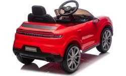 Pojazd elektryczny Porsche Cayenne, czerwony