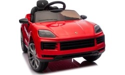 Pojazd elektryczny Porsche Cayenne, czerwony